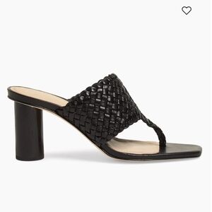NIB! Saks Fifth Avenue 70 MM Leather Woven Sandal 6